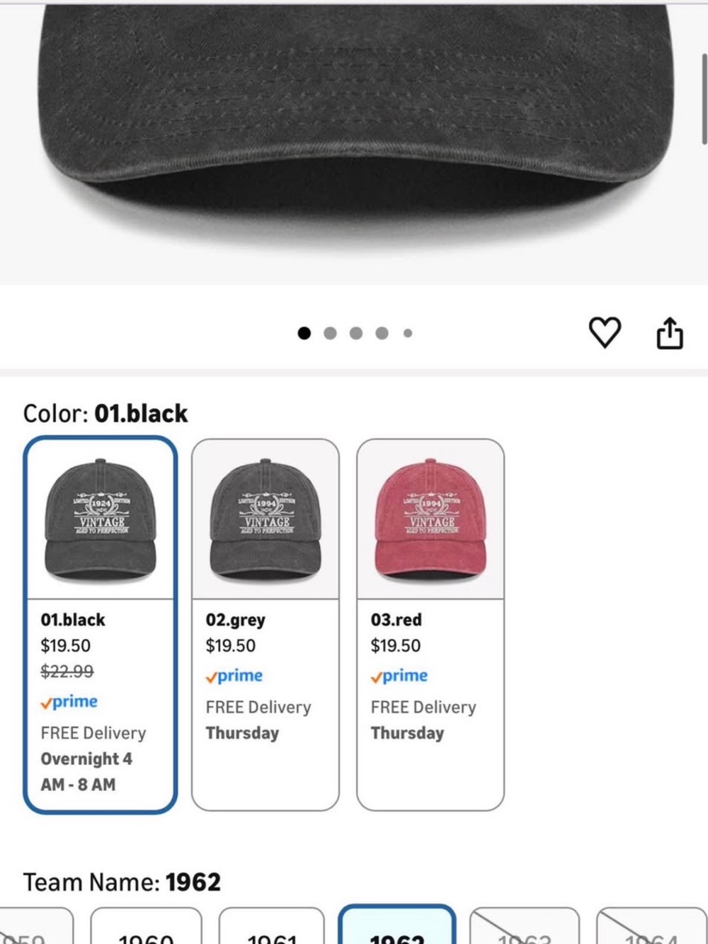 Vintage Black Distressed Baseball Cap